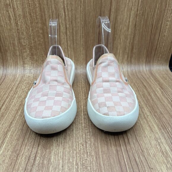VANS Comfycush One Slip On Women Size 6 Subtle Checker Peach White | VN0A45J5ZGI - Picture 5 of 9